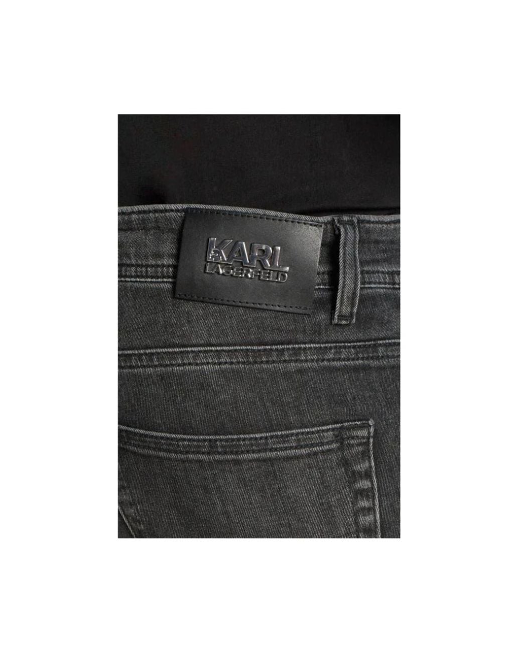 Karl Lagerfeld Gray Slim Fit Jeans for men
