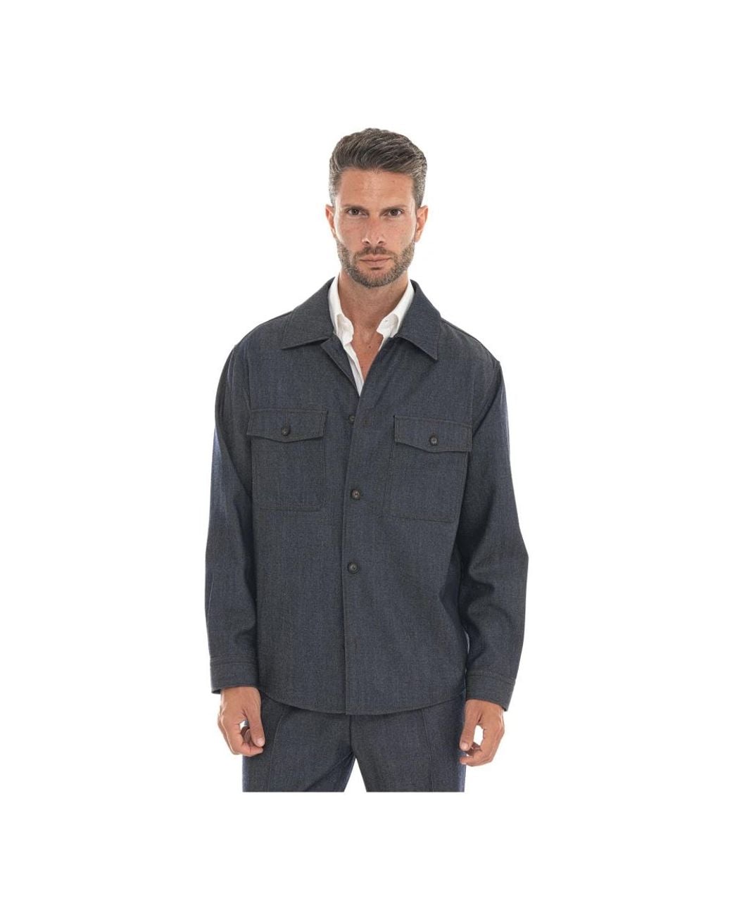 Boss Blue Casual Shirts for men