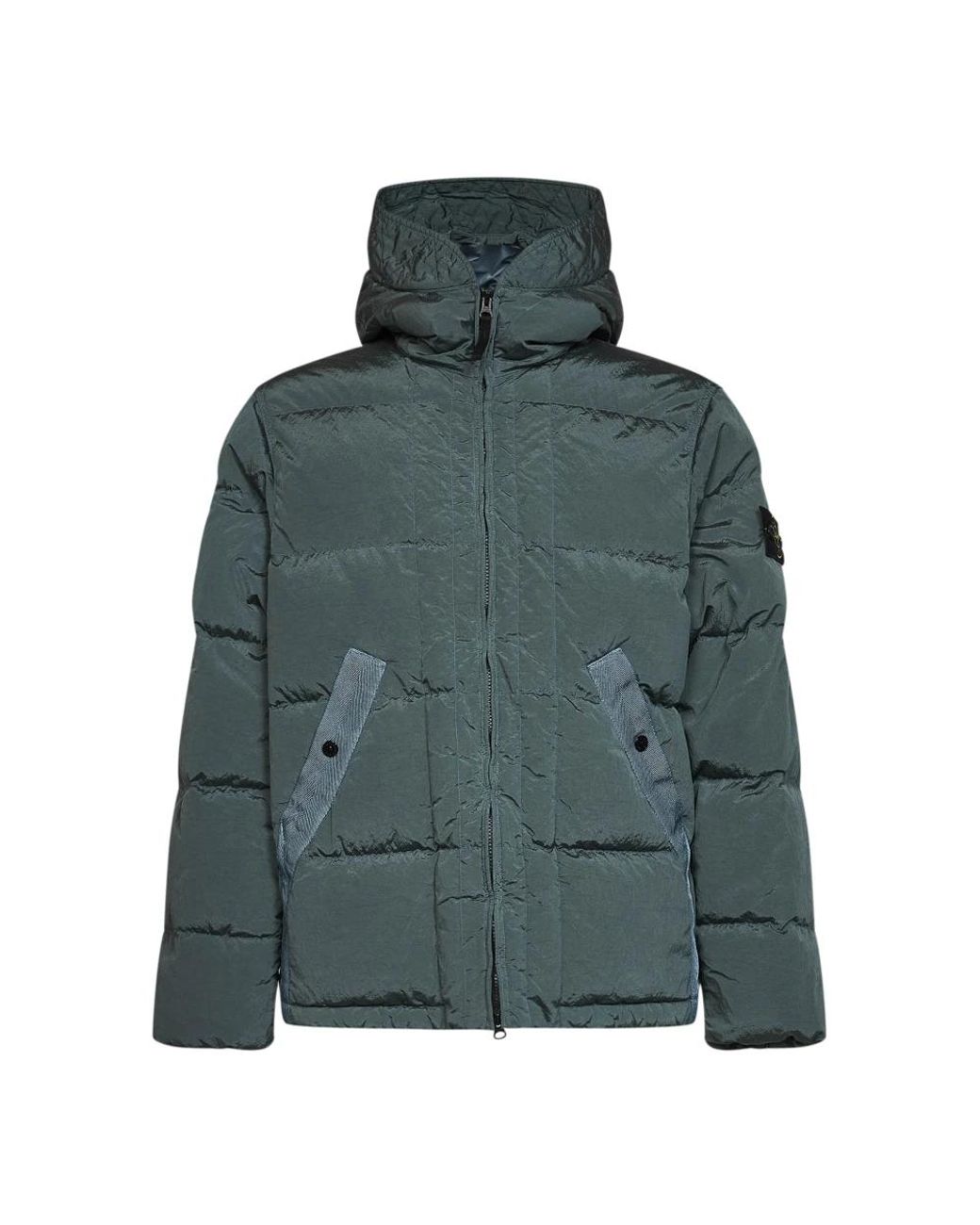 Stone Island Green Winter Jackets for men