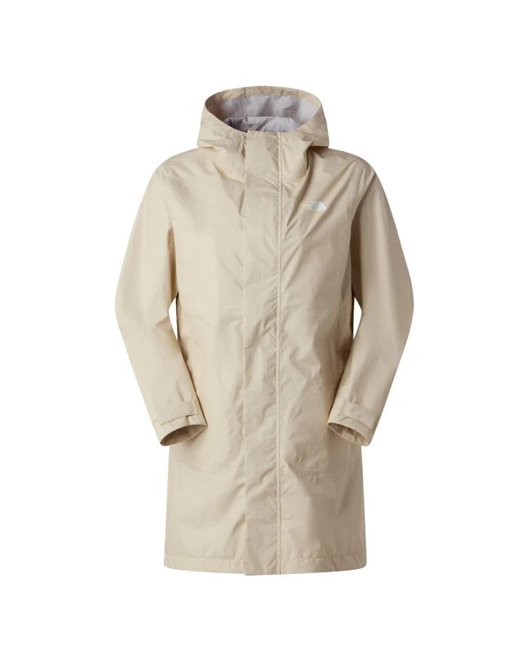 The North Face Packable Shell Parka in het Natural