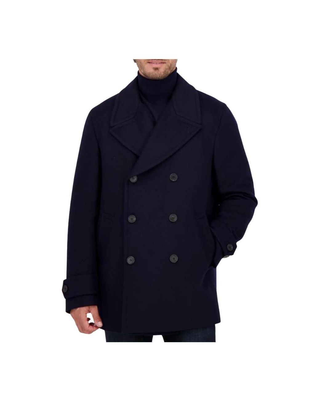Slowear Blue Double-Breasted Coats for men
