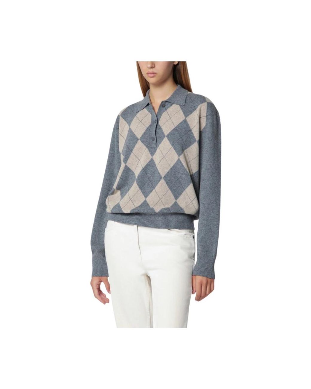Rohe Blue V-Neck Knitwear