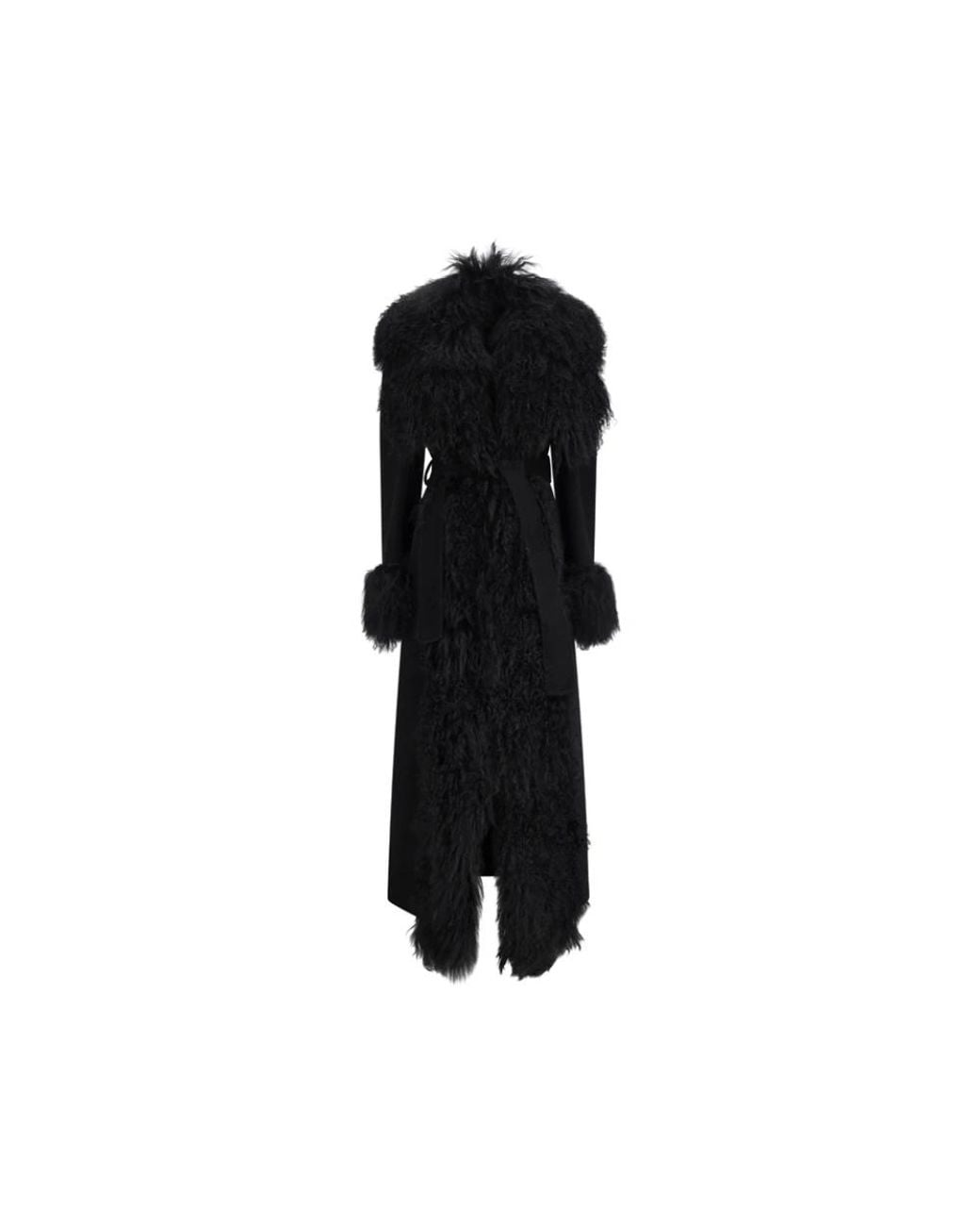 GIUSEPPE DI MORABITO Black Belted Coats
