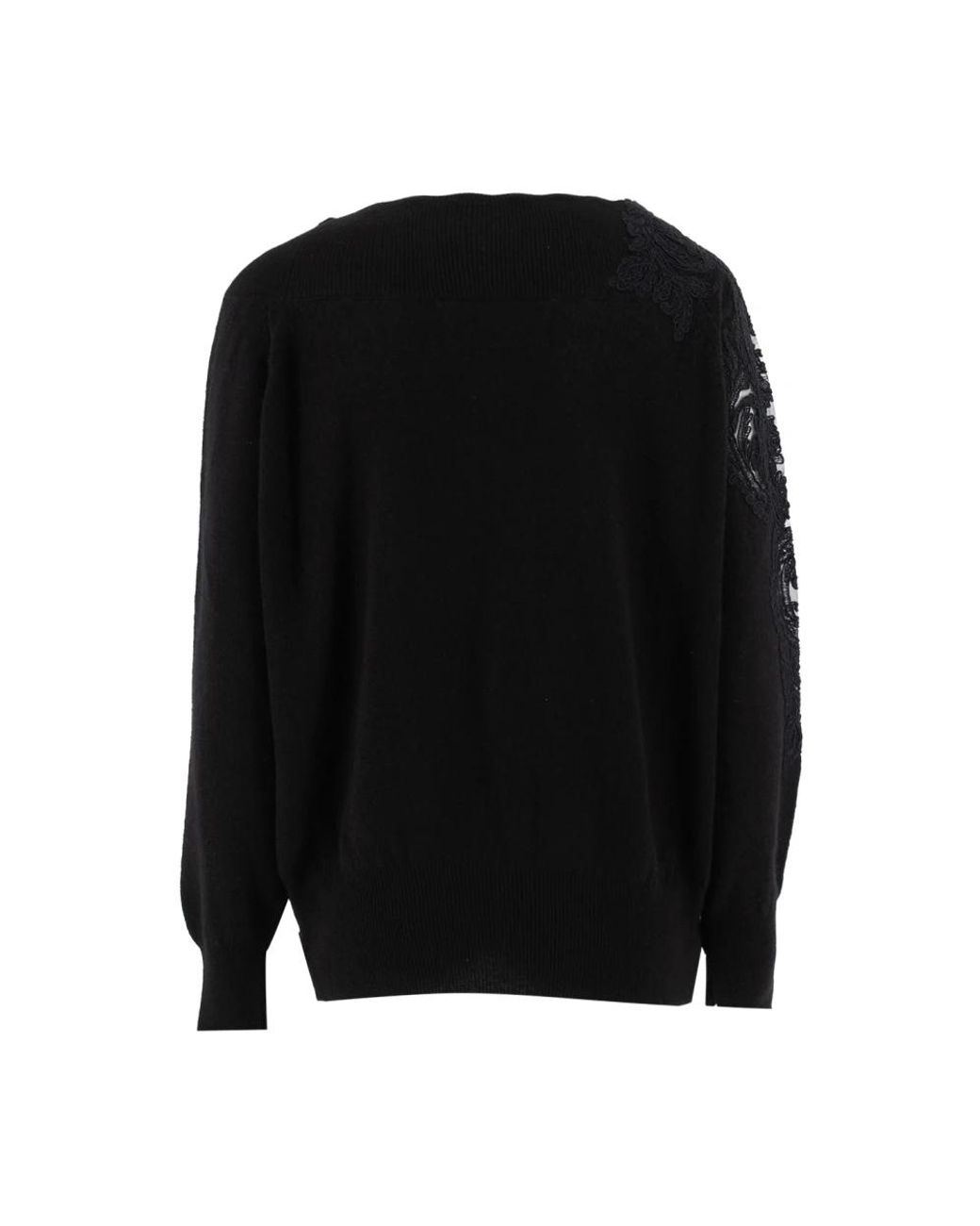 Ermanno Scervino Black Cashmere Knitwear
