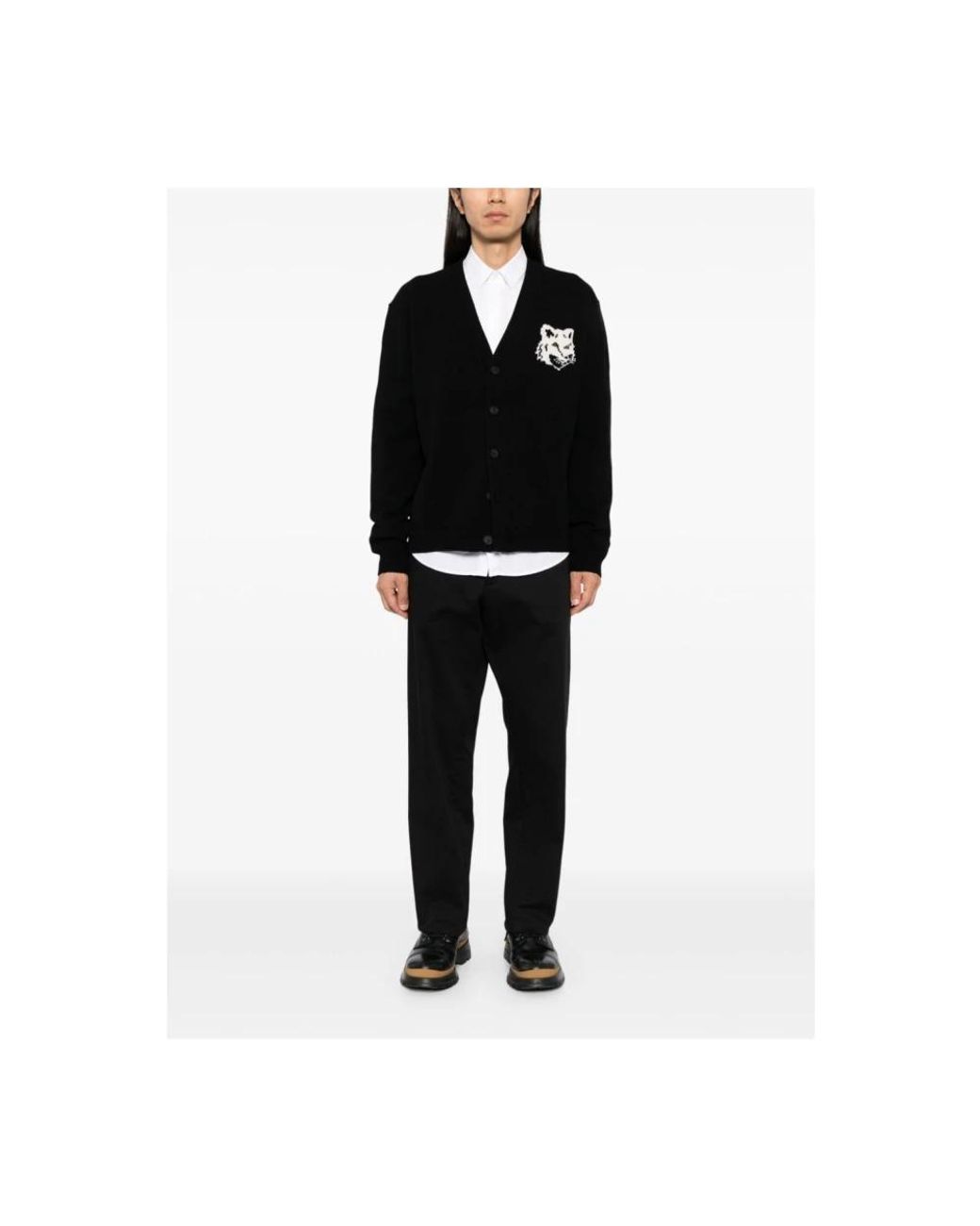 Maison Kitsuné Black Cardigans for men