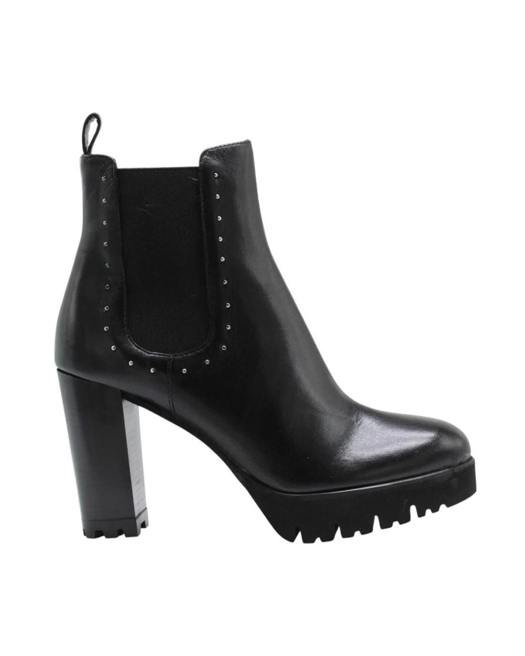 Luca Grossi Black Heeled Boots