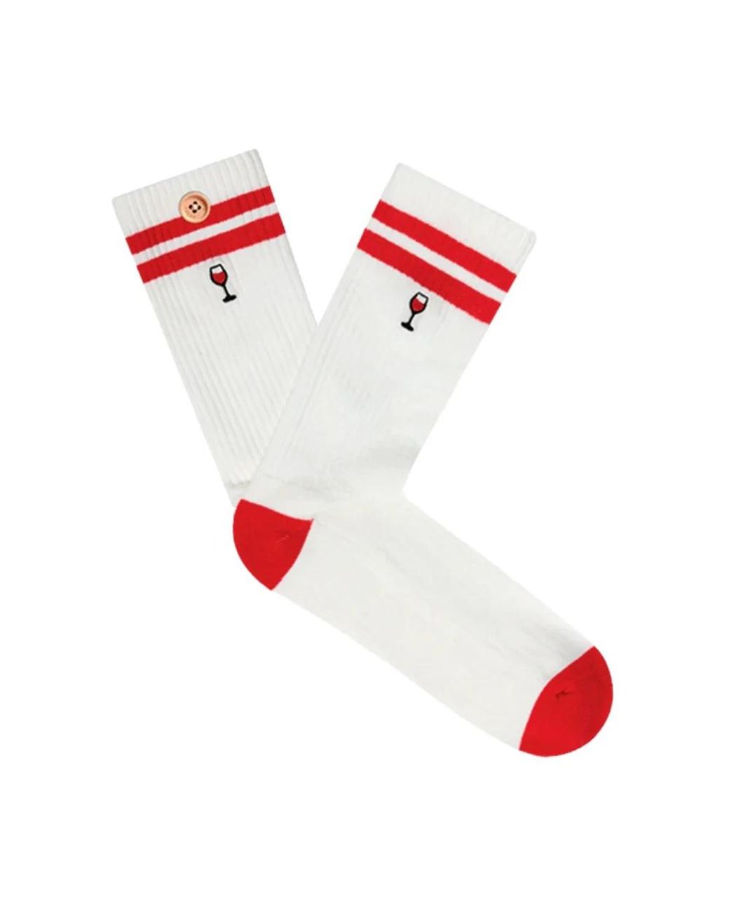 Cabaïa Ondergoed ,Wit ,Katoen Socks in het Red voor heren