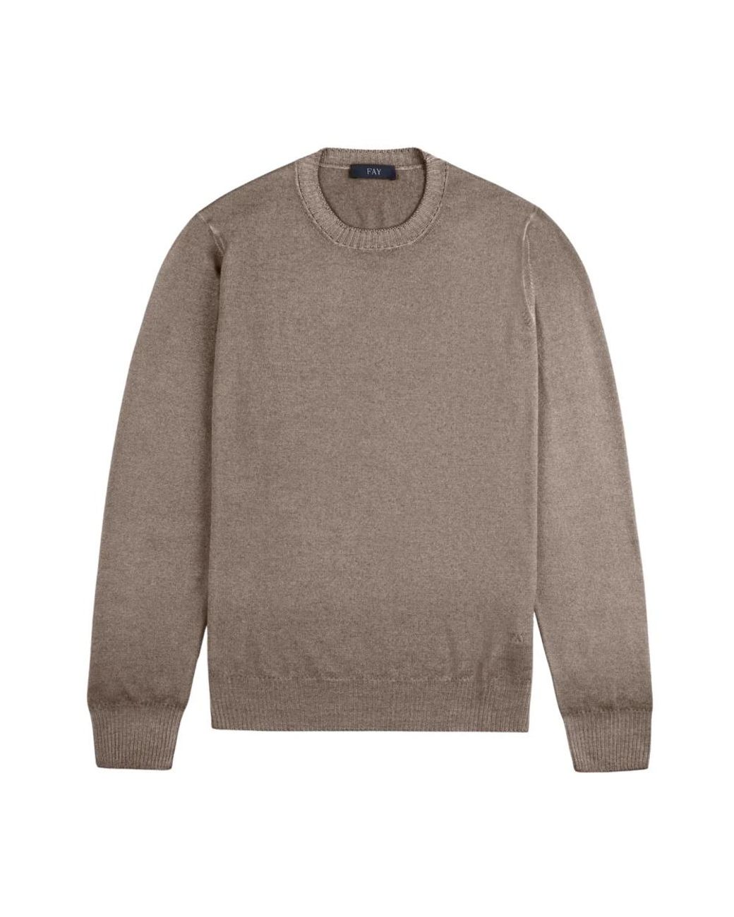 Fay Gray Round-Neck Knitwear for men