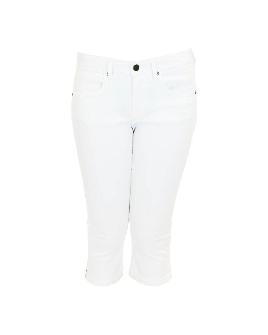 Burberry White Cropped Trousers