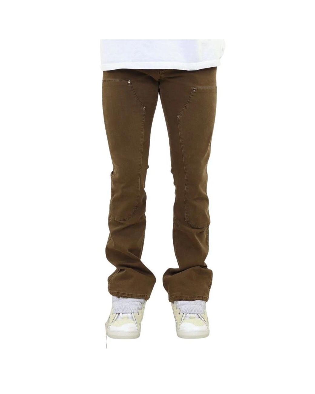 flâneur Brown Flare Jeans for men
