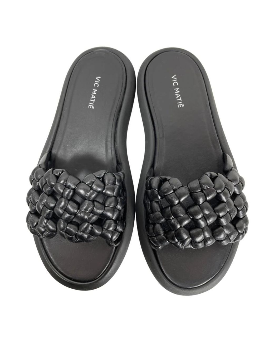 Vic Matié Black Sliders