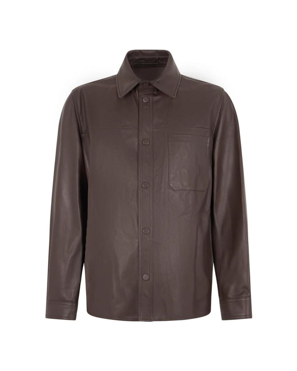 Slowear Brown Leather Jackets for men