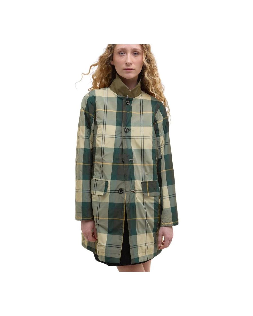 Single-Breasted Coats Barbour de color Green