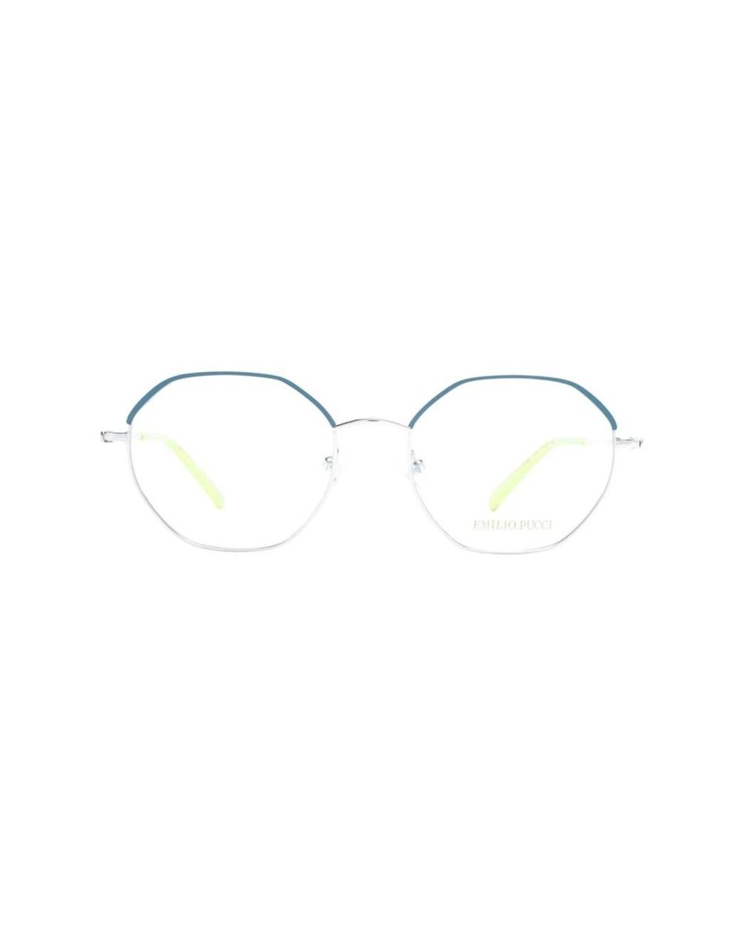 Glasses di Emilio Pucci in Metallic