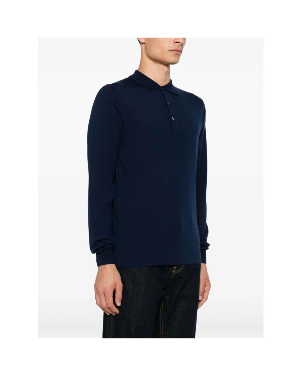 Aspesi Blue Round-Neck Knitwear for men