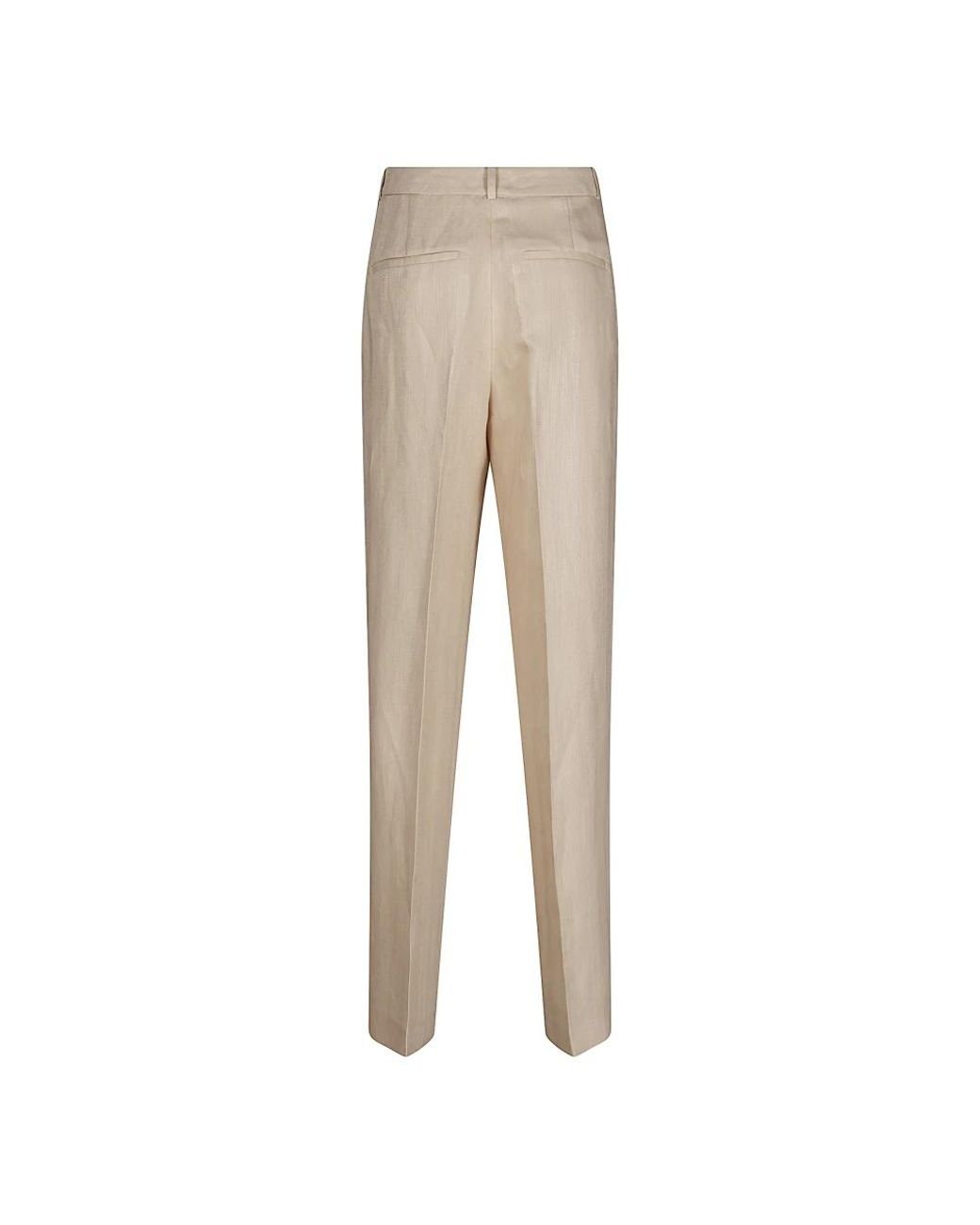 Peserico Natural Slim-Fit Trousers