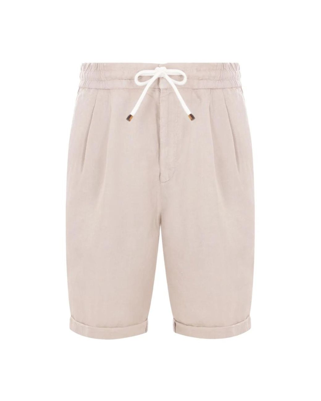 Brunello Cucinelli Natural Casual Shorts for men