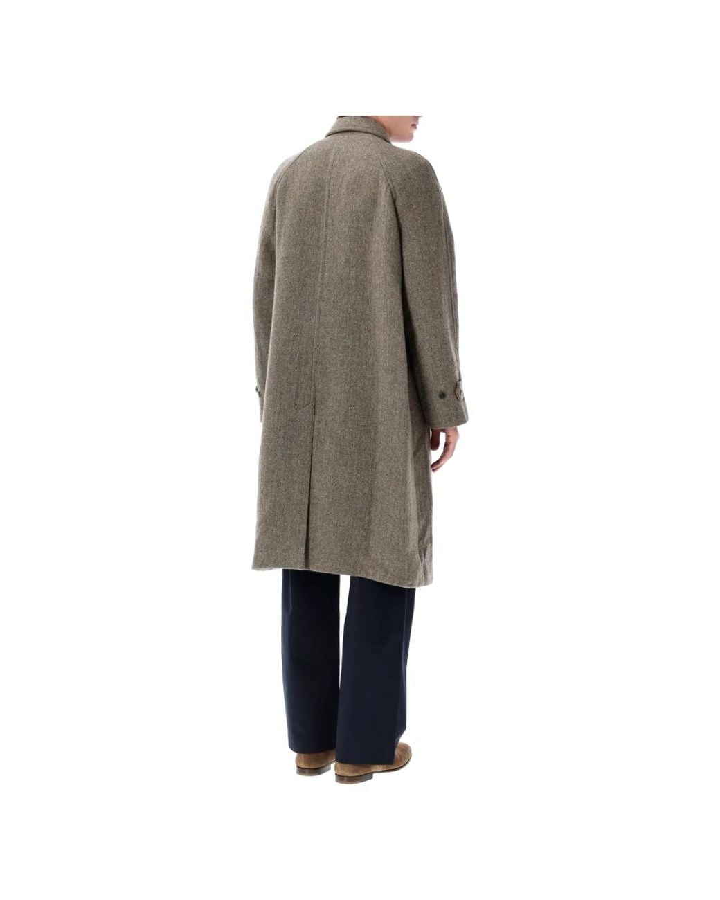 TONYWACK Gray Single-Breasted Coats for men