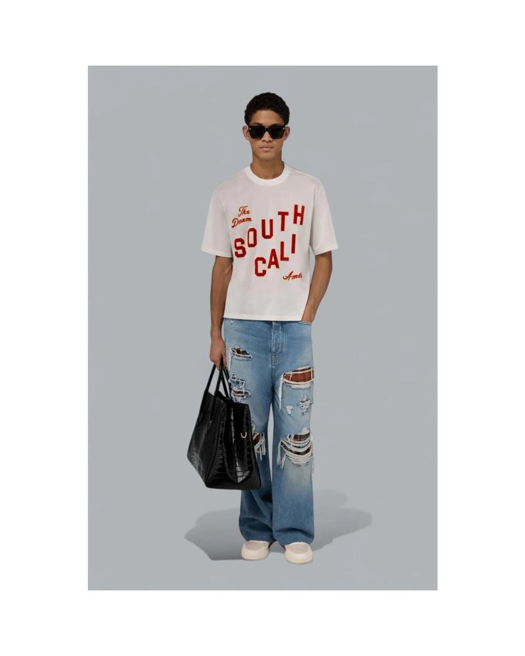 Amiri Blue Wide Jeans for men