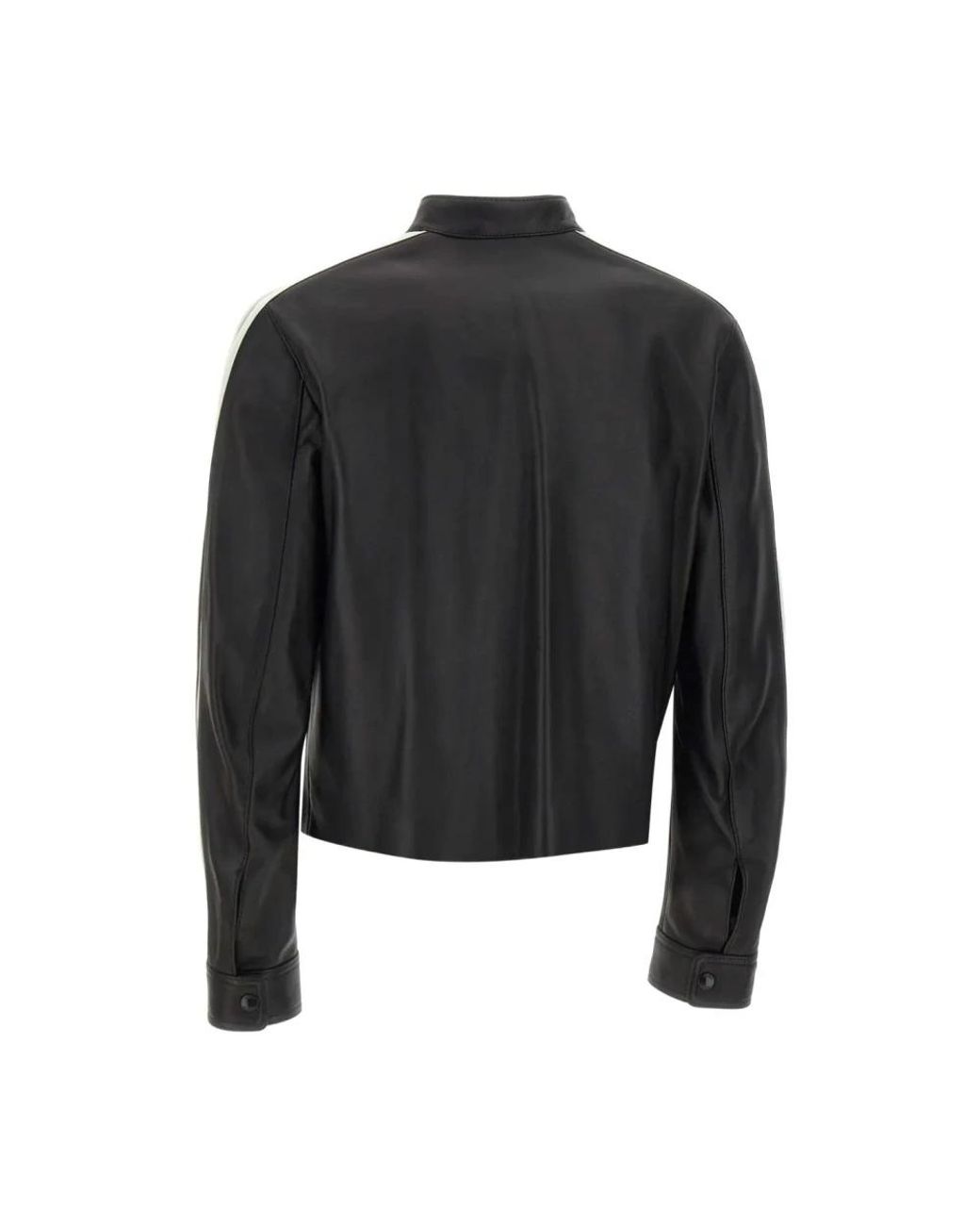 Casablanca Black Leather Jackets for men