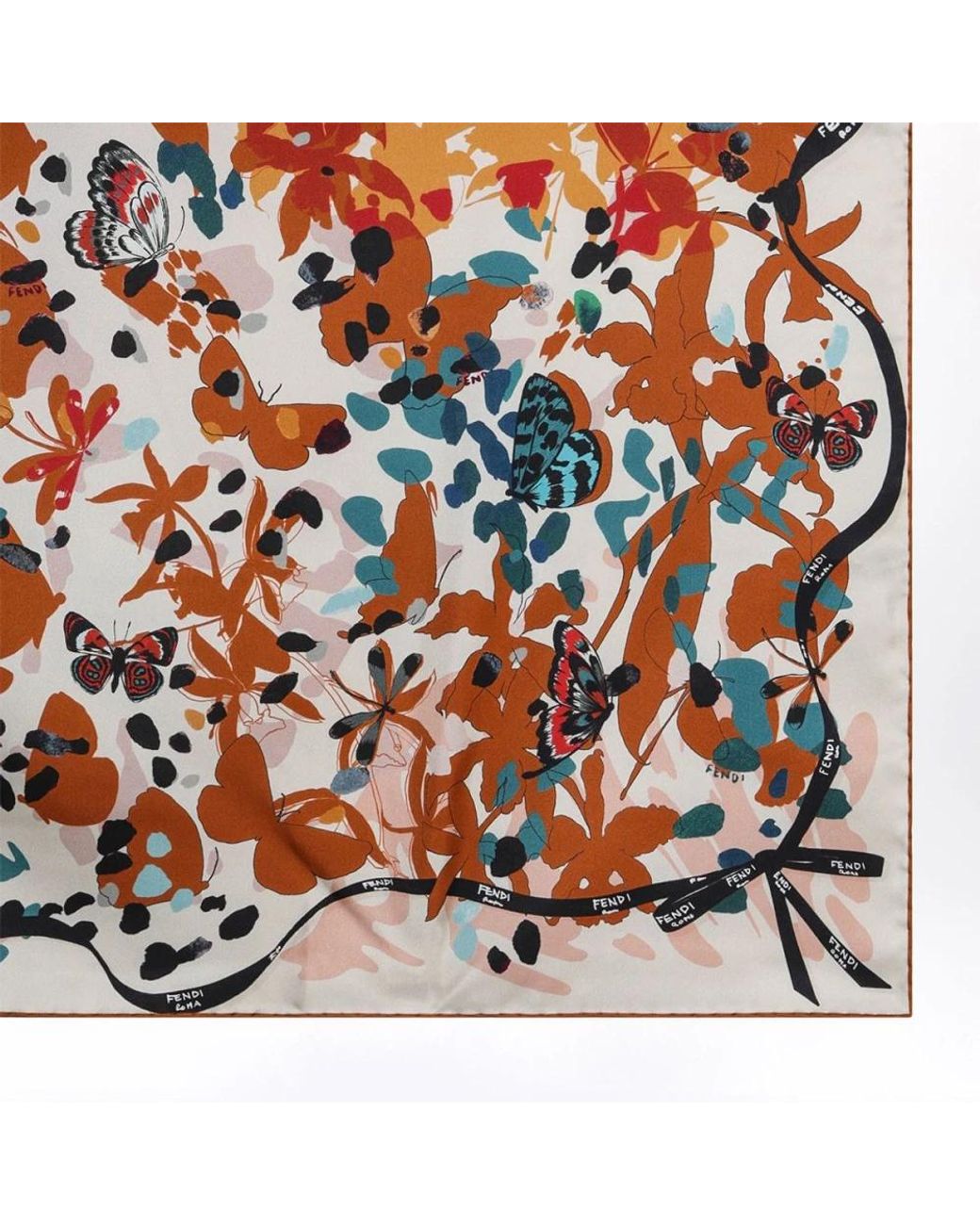 Silky Scarves Fendi de color Orange