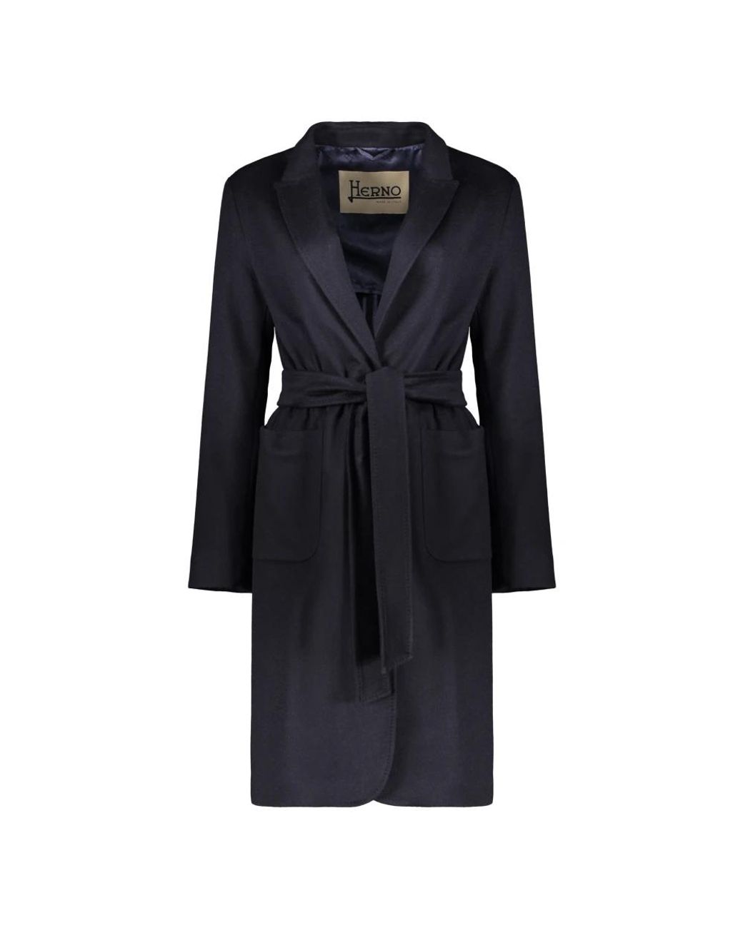 Herno Blue Belted Coats