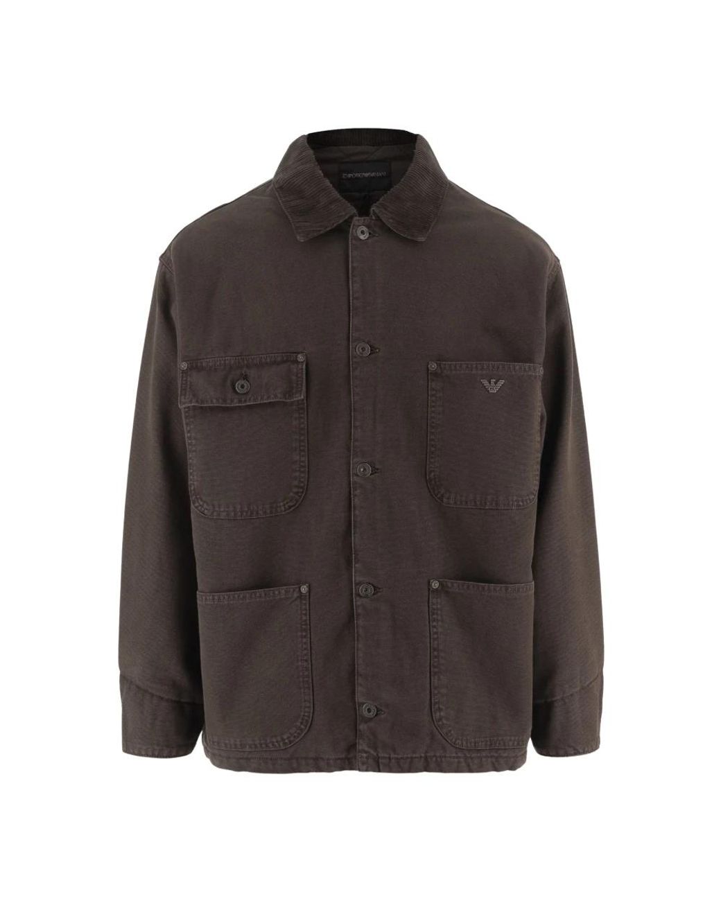 Emporio Armani Brown Light Jackets for men