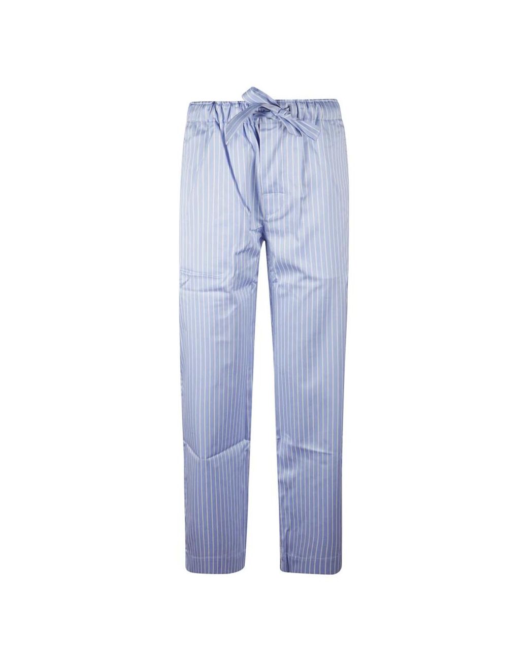 Tekla Blue Straight Trousers