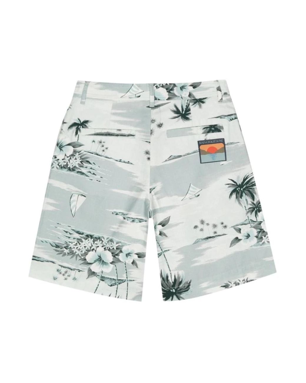 Maison Kitsuné Blue Casual Shorts for men