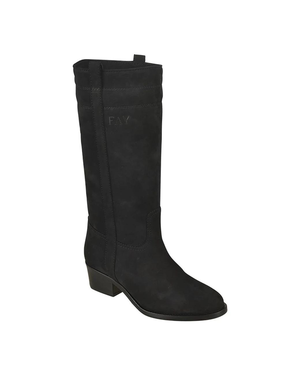 Fay Black High Boots