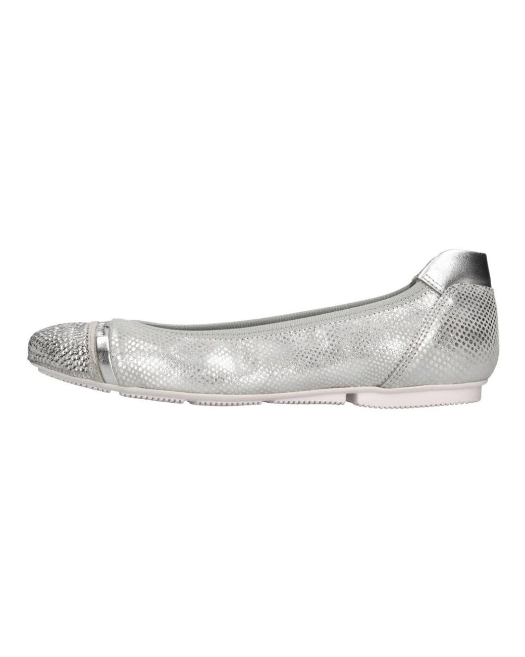 Hogan Gray Ballerina Shoes
