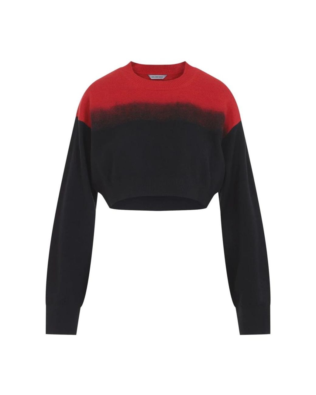 Balenciaga Red Round-Neck Knitwear