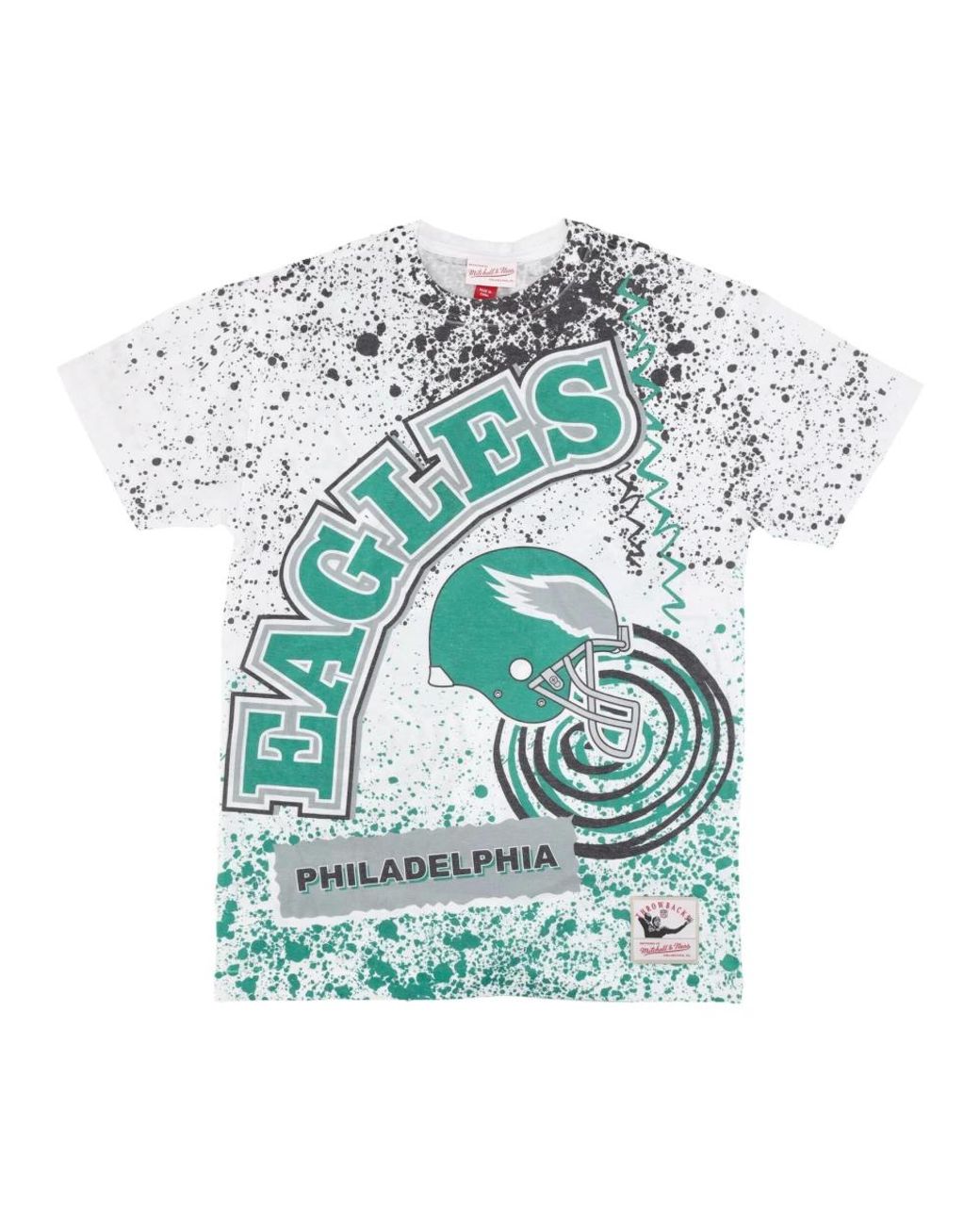 Mitchell & Ness Tops ,Veelkleurig ,Katoen Philadelphia Eagles Nfl Team Tee Shirt in het Blue voor heren