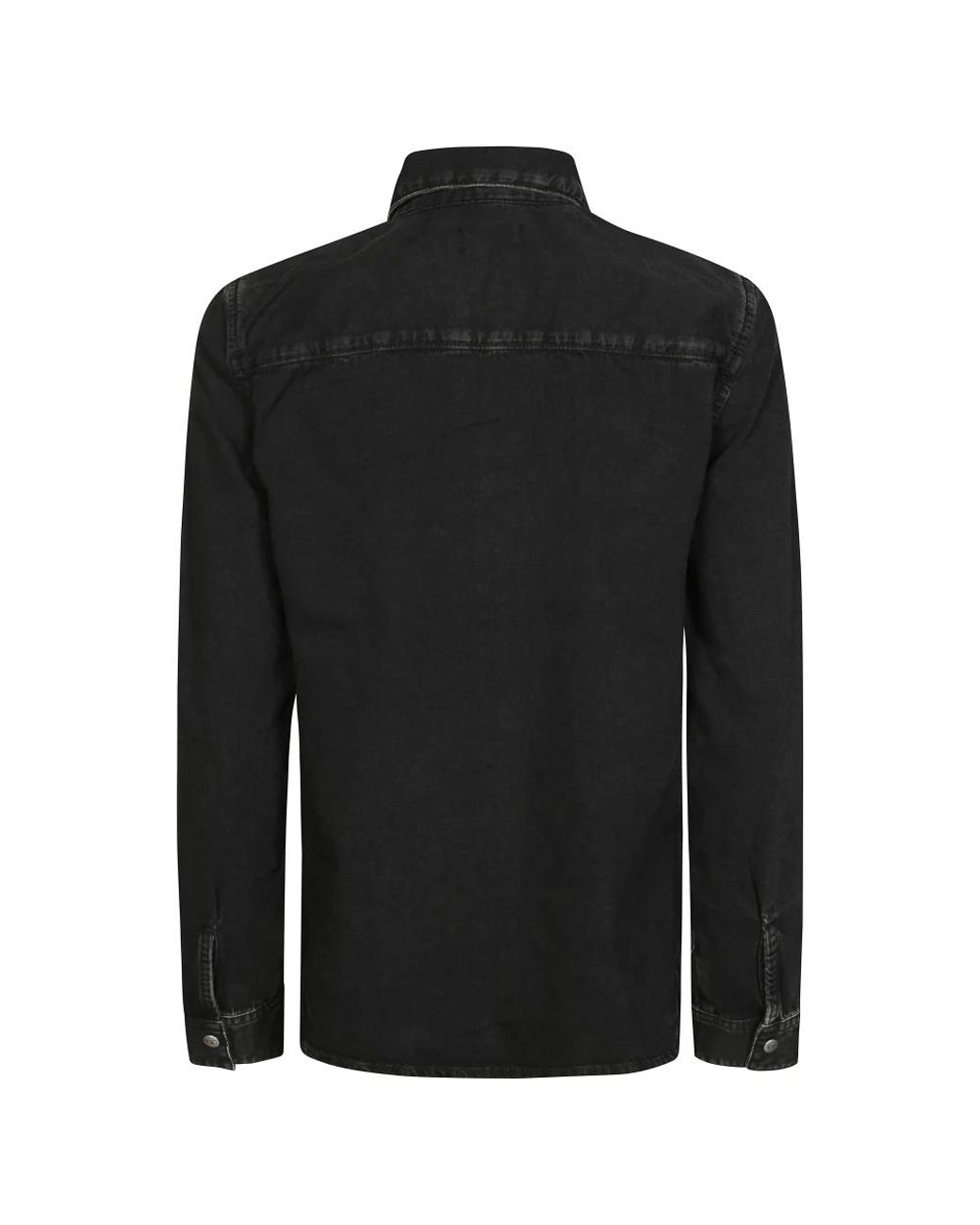 DIESEL Black Denim Shirts