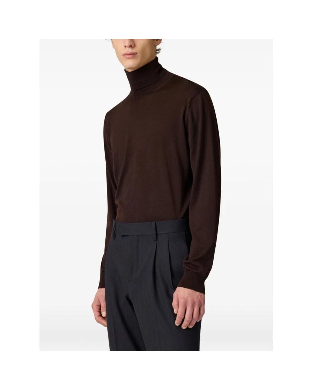 Lardini Brown Turtlenecks