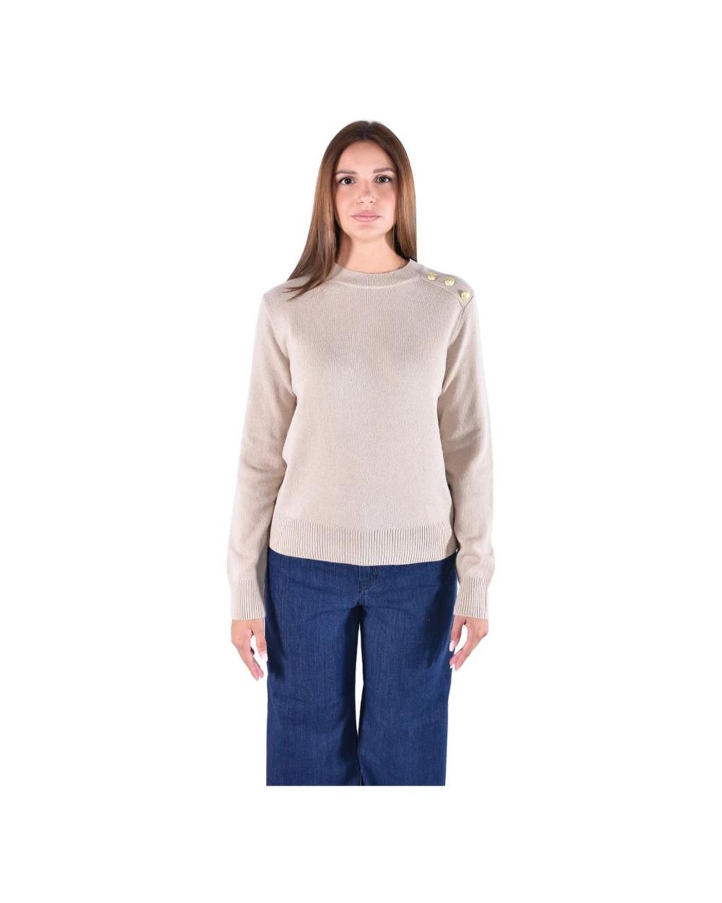 Barbour Penny Ronde Hals Trui in het Blue