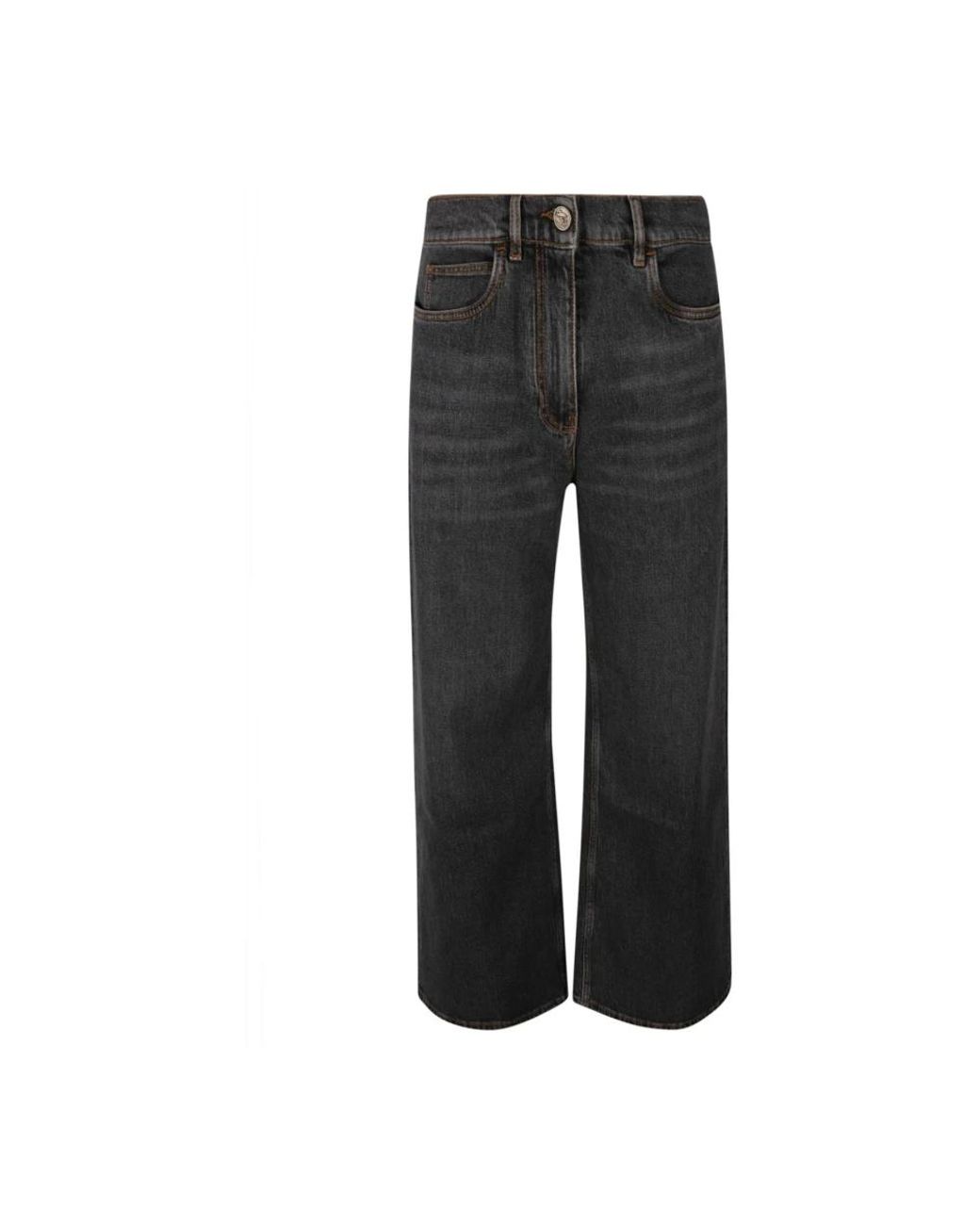 Etro Gray Cropped Jeans