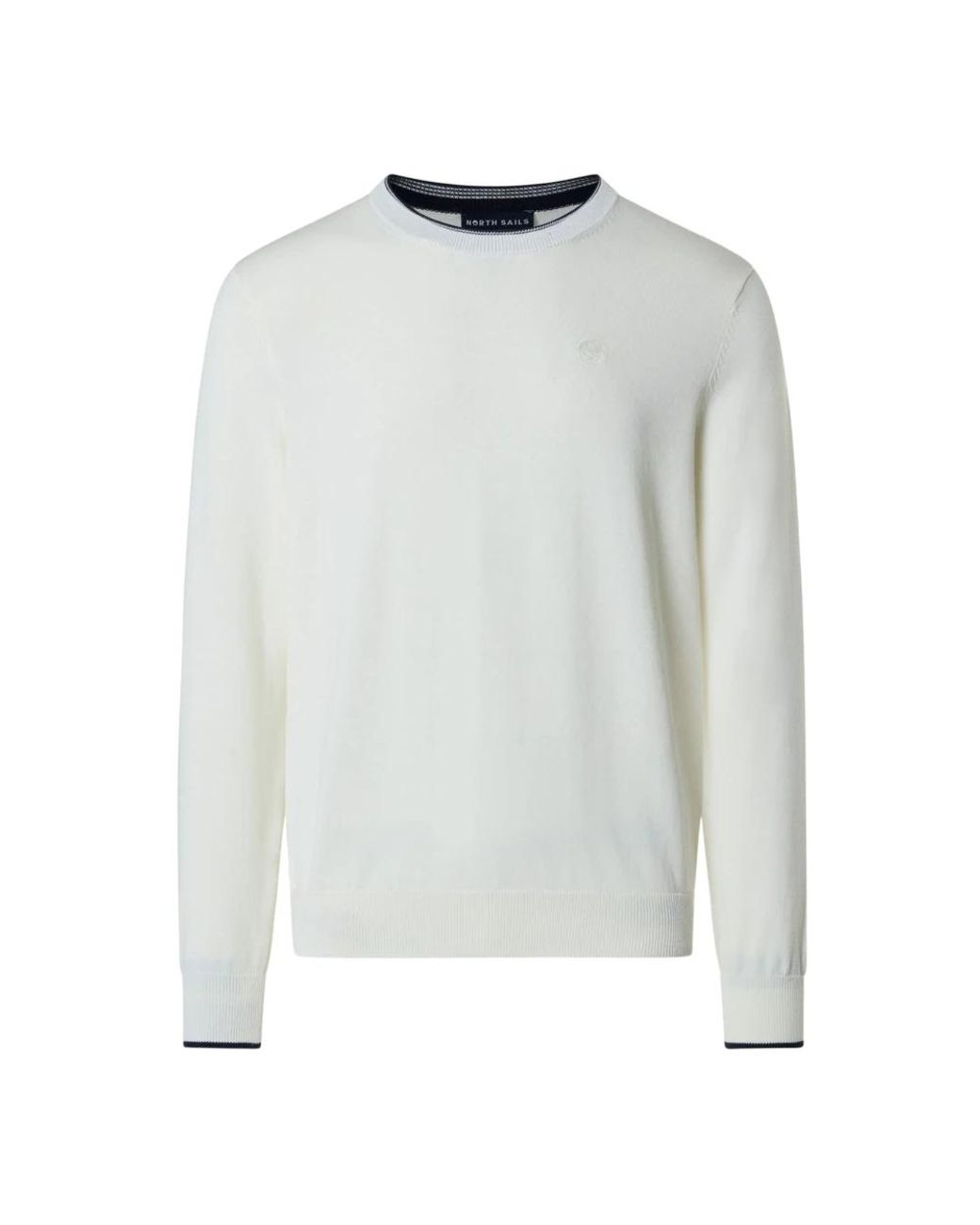 North Sails White Round-Neck Knitwear for men