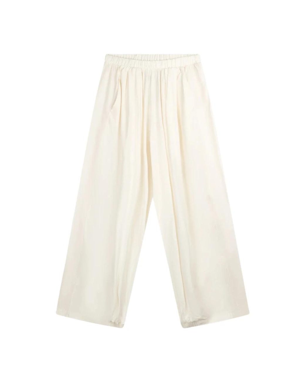 10Days White Wide Trousers