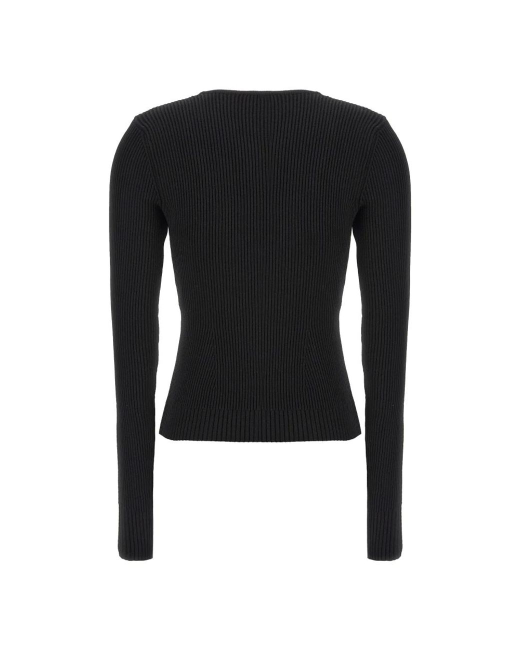 Magda Butrym Black Round-Neck Knitwear