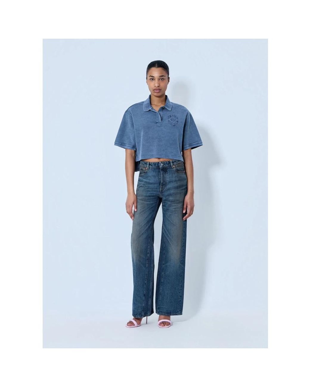 Alexander Wang Blue Polo Shirts