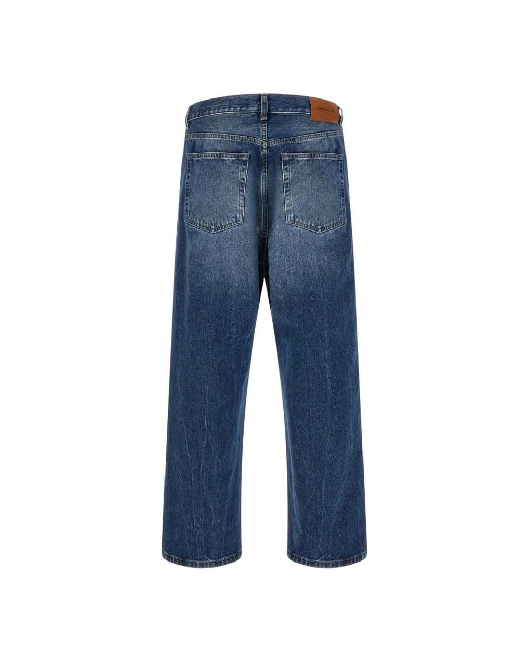 Carhartt Blue Straight Fit Jeans for men