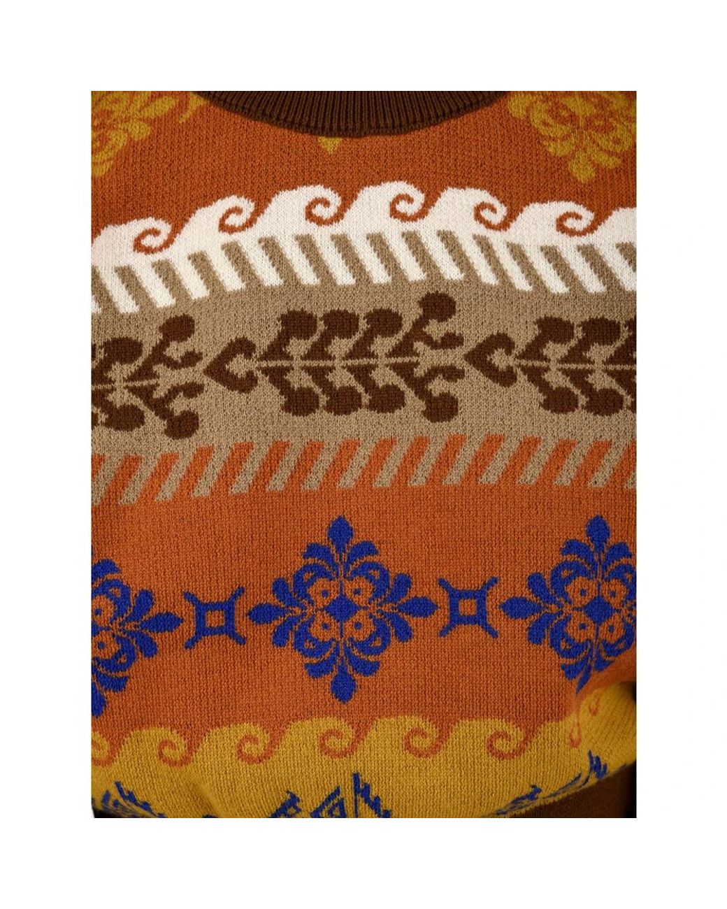 Round-Neck Knitwear Akep en coloris Brown
