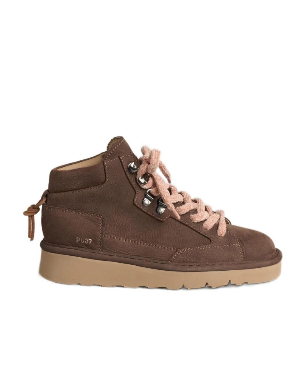 Pànchic Brown Lace-Up Boots