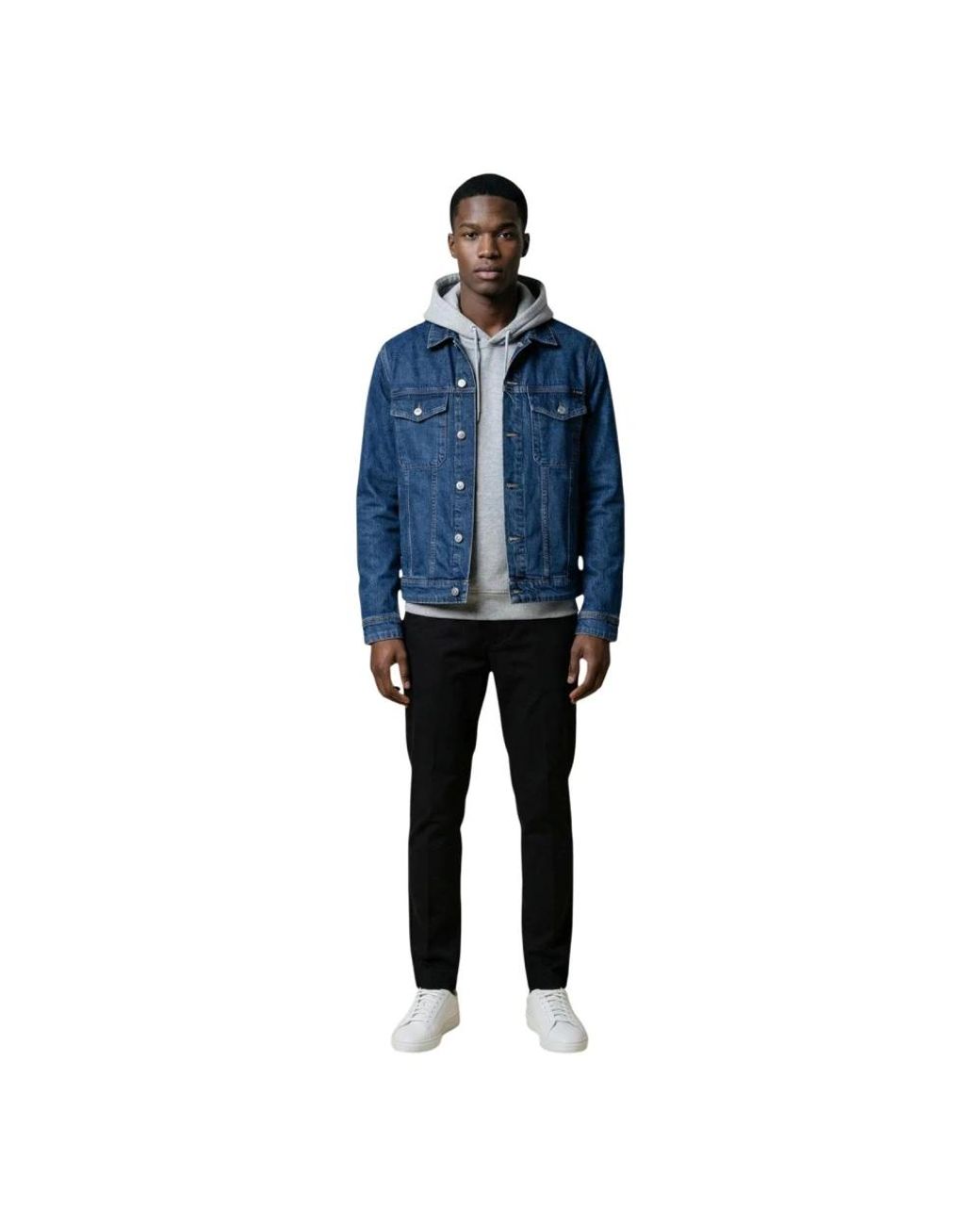 Replay Blue Denim Jackets for men