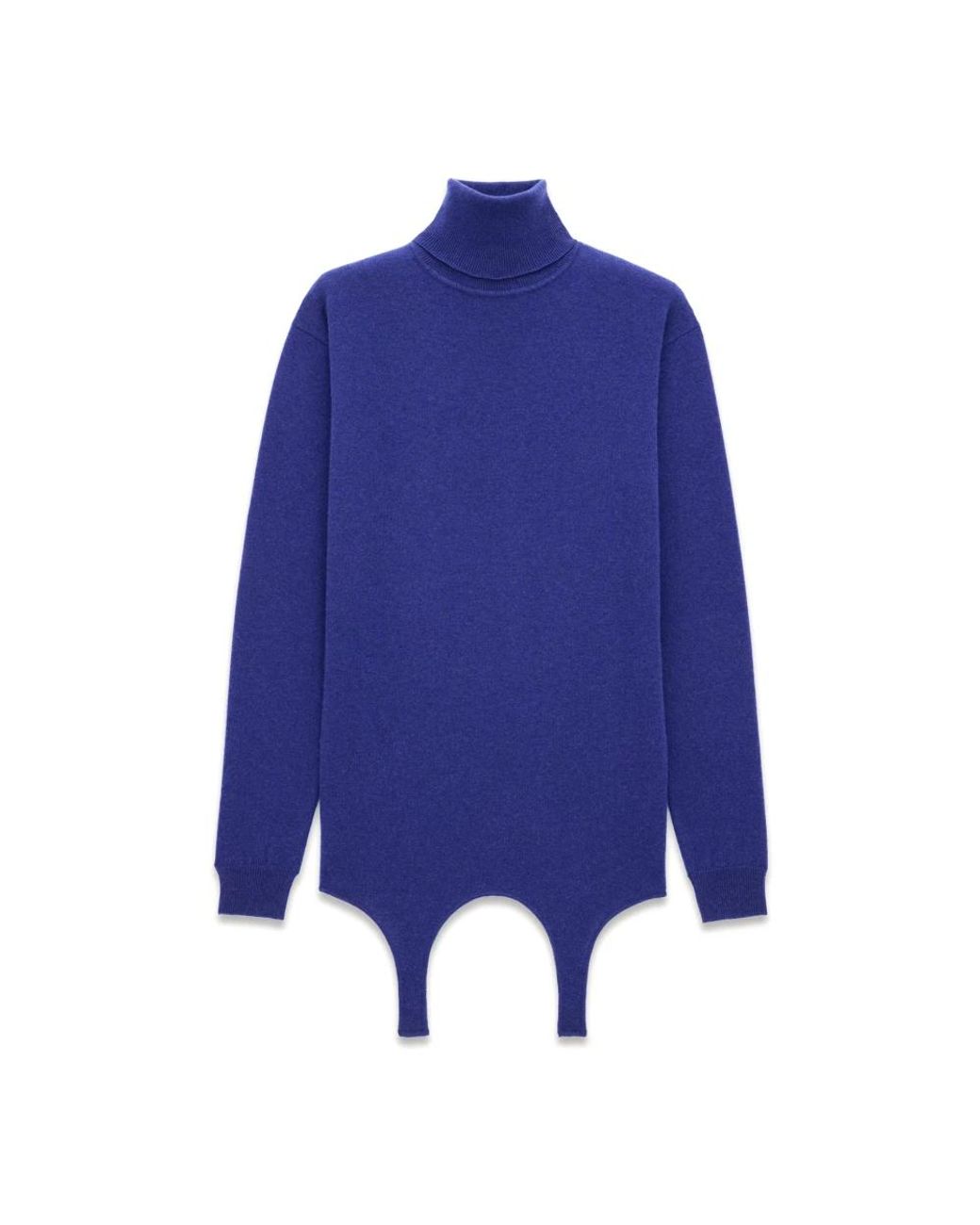 Saint Laurent Blue Cashmere Knitwear