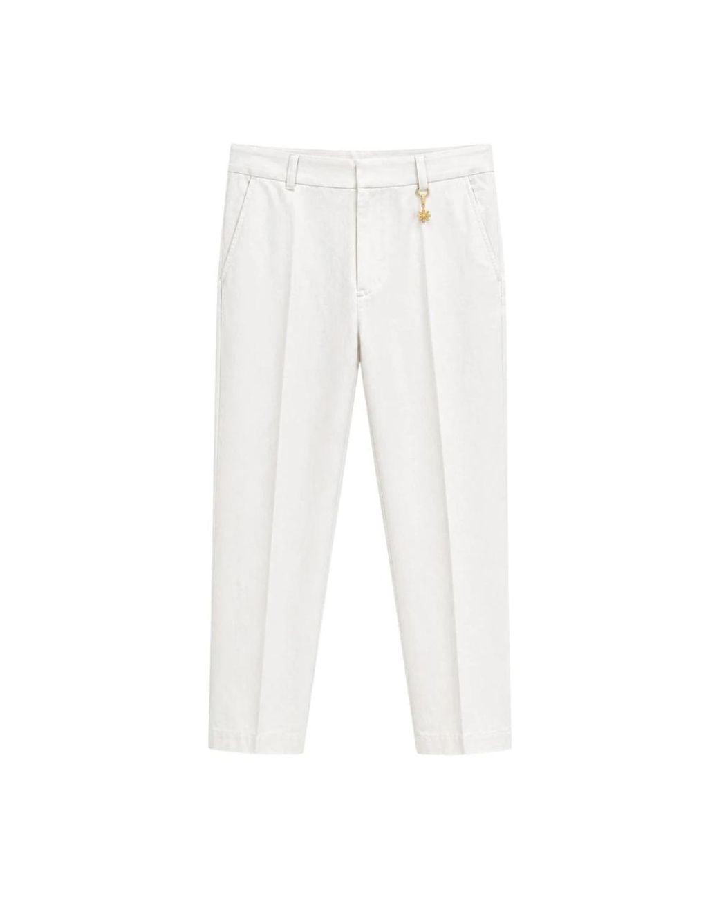 Manuel Ritz White Slim-Fit Trousers for men