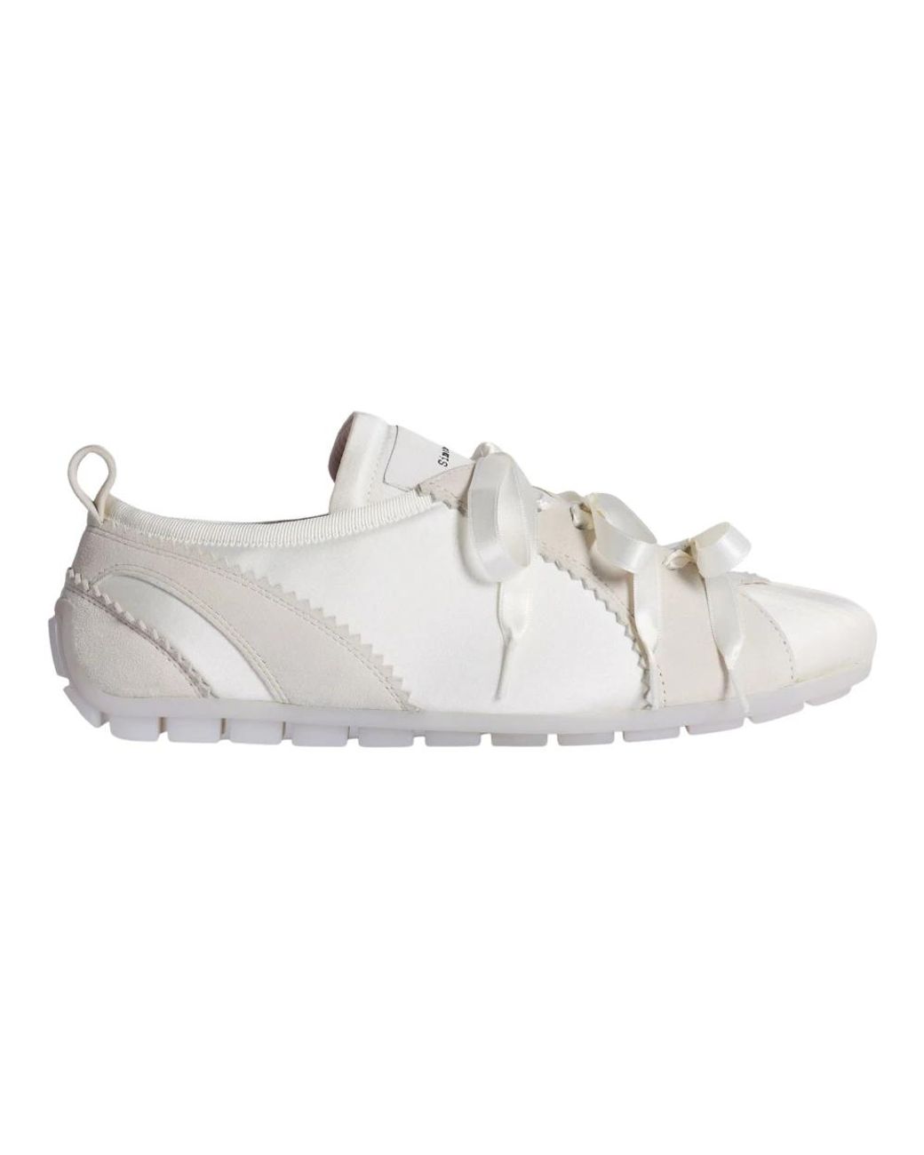 Simone Rocha Schoenen ,Wit ,Leer Ballerina Grip Trainer in het White