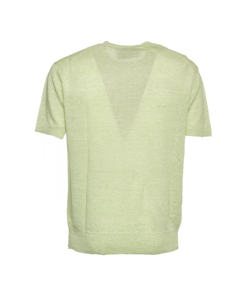 Amaranto Rundhals-Strickware in Green für Herren