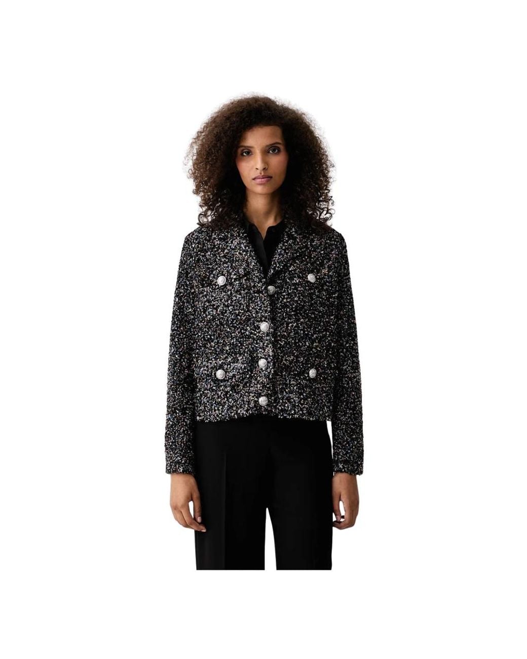 DKNY Jassen ,Zwart ,Leer Tussenjas in het Black
